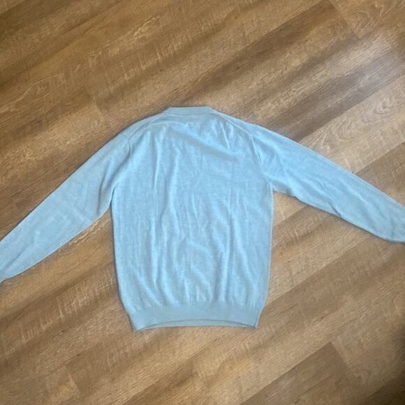Hart Schaffner Marx 100% Merino Wool Light Blue Sweater Size M - Picture 6 of 6
